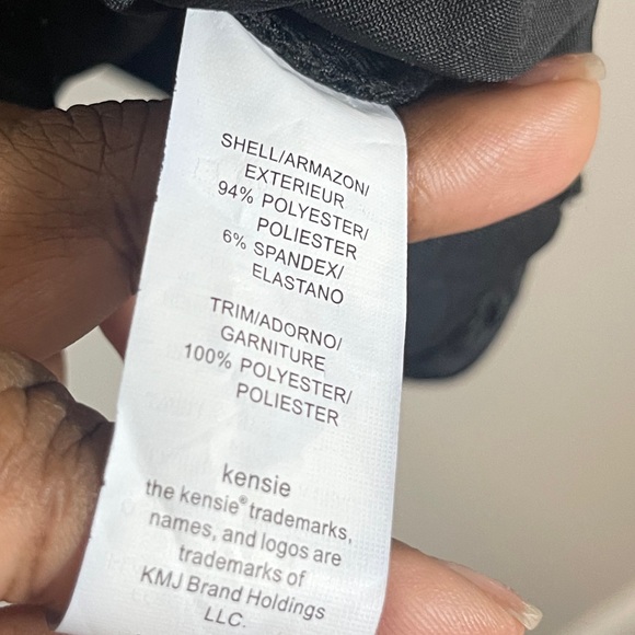 Kensie Womens Dress Size Medium Black and Cream T-Shirt Velvet Dress Y2K - Picture 6 of 9